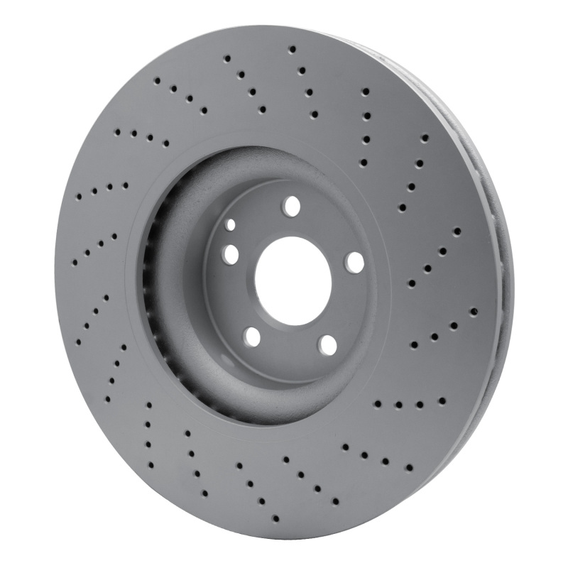 Mercedes-Benz SL65 AMG Brake Rotor (1) - Front - R1 Concepts - GEOSPEC Coated Rotor - Drilled - `03-`16